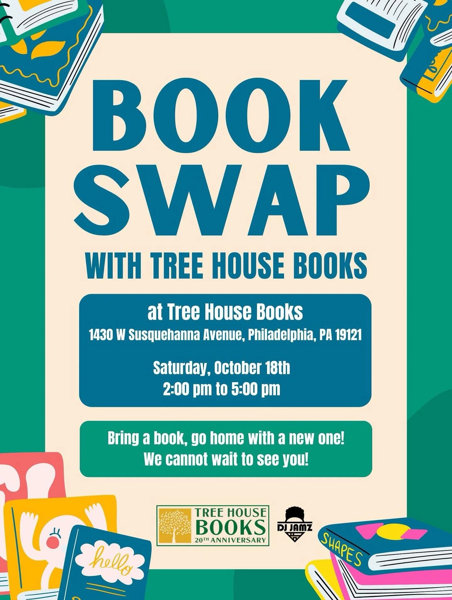 We cannot wait to see you at our Book Swap on October 18th at our Giving Library at 1430 W Susquehanna Avenue, Philadelphia, PA, 19121!! 

📚🍂🙌🏽