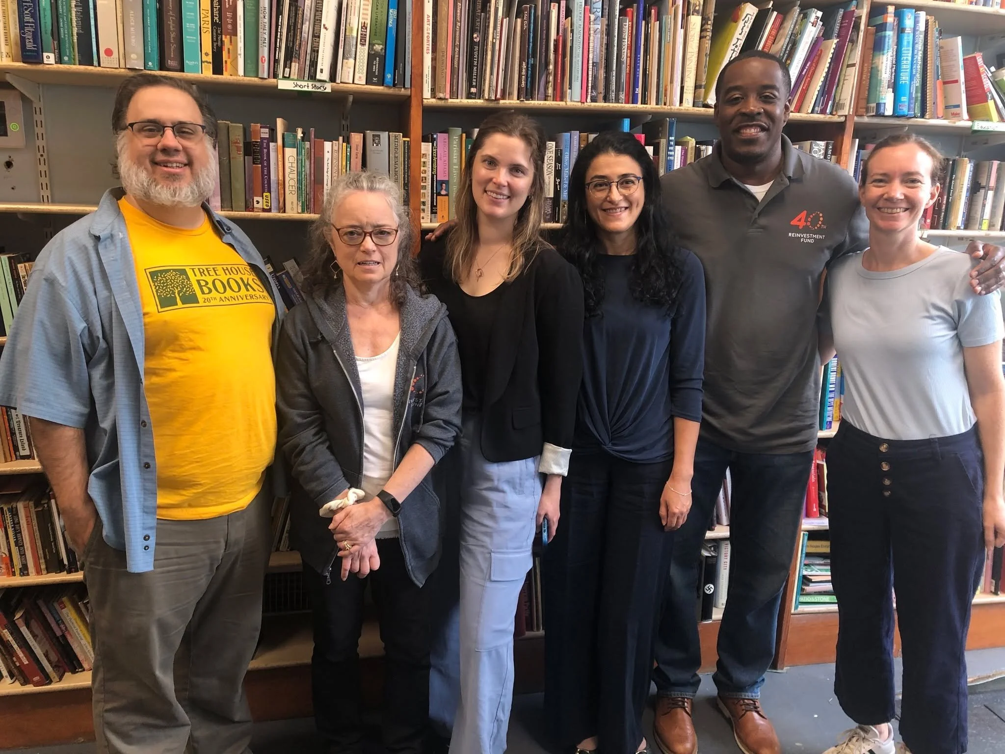 Thank you to the amazing folks from the Reinvestment Fund for taking part of your staff retreat to come volunteer with Tree House Books. We are always appreciative of our volunteers! @reinvestfund