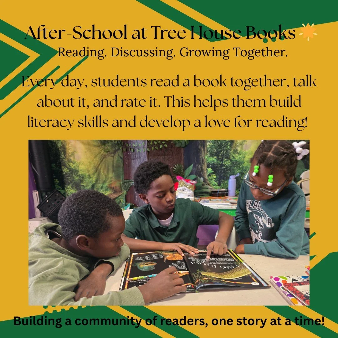 Afternoons at Tree House Books are all about stories, smiles, and growth! 🌳
Every day, our students read together, share their thoughts, and rate each book...building confidence and strengthening literacy skills along the way. 💛📚
#TreeHouseBooks