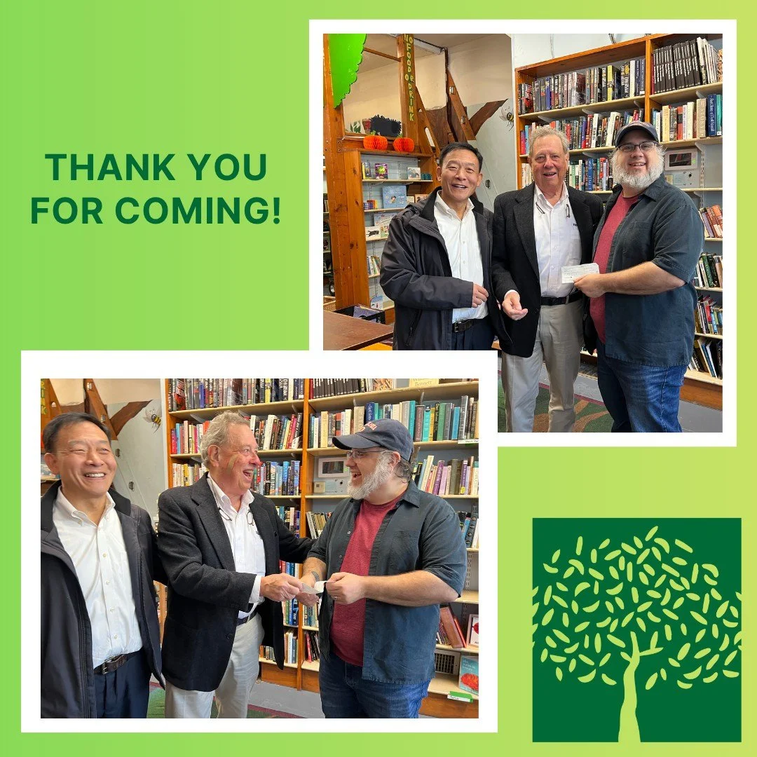 A heartfelt thank you to the Rotary Club for their generous support of our literacy programs! 📚💛
Last week, we had the pleasure of welcoming Richard Li and Patrick Broderick to The Tree House. It was a joy to show you around and share the impact o