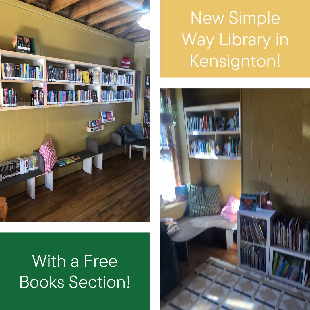 Finally got to visit our friends and partners @the_simple_way and their new Library in Kensington! They have a "free books" section too, that Tree House Books helps to keep stocked - so get your free books on! Check out their socials for op