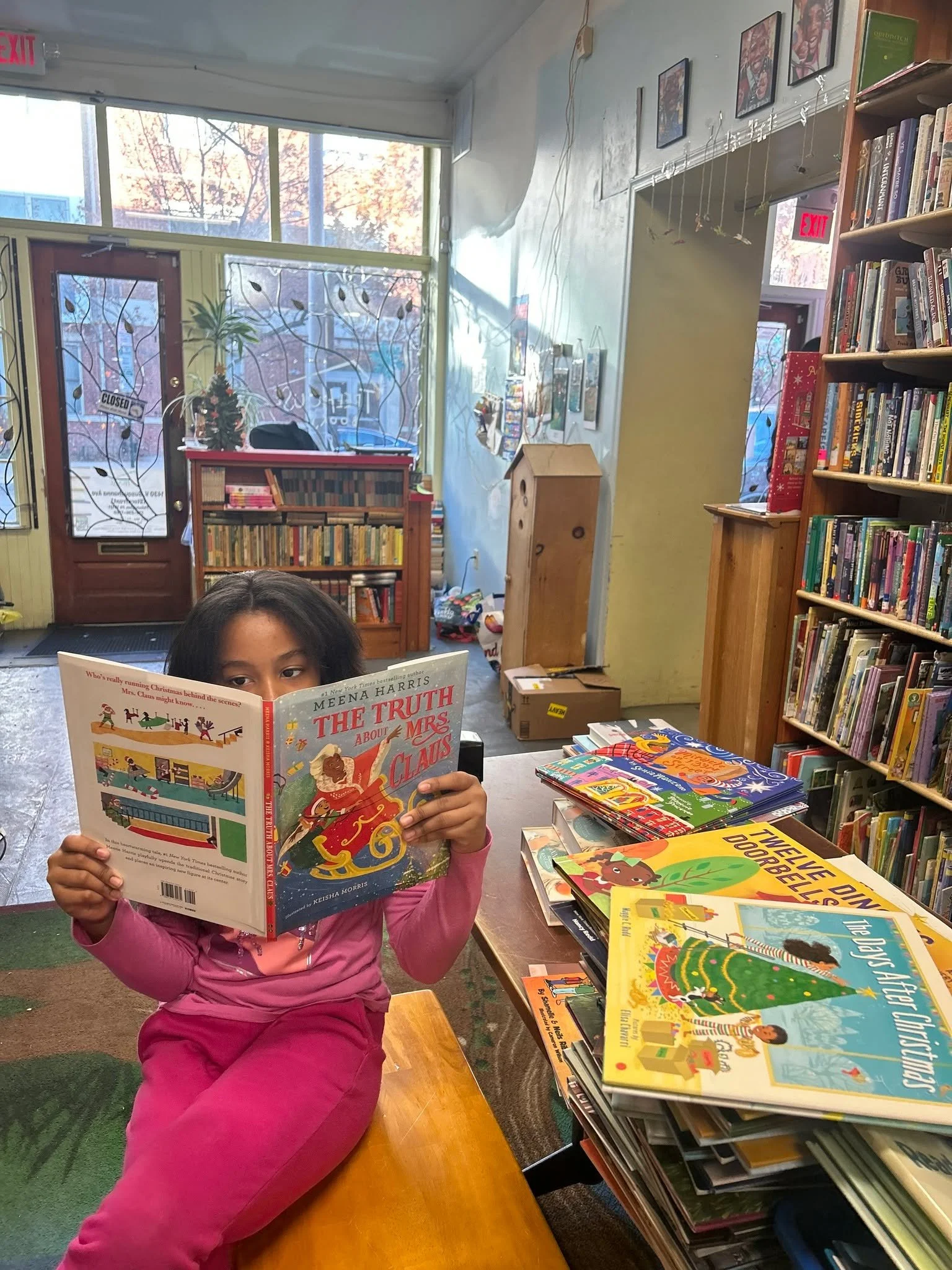 Another great donation from our monthly book donor, Lynn, of Books &amp; Stuff! 

This time it is a perfectly curated selection of holiday books featuring Black characters. Come and get some while they're still here! We're open today from 10am to 3pm