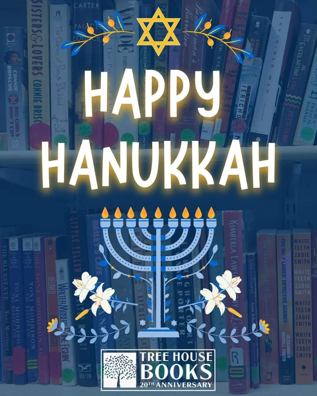 Happy first day of Hanukkah! Tree House Books wishes you and yours time filled with joy and light!