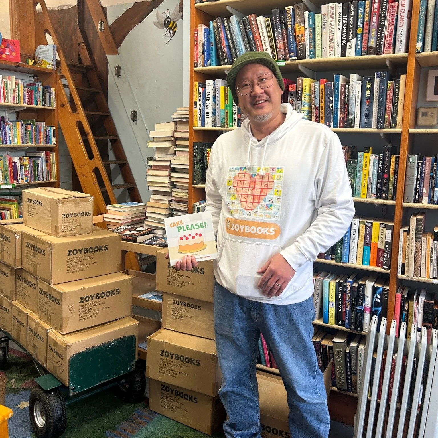 Thank you so much Johnny and Zoy Books for your awesome donation of 900 brand new board books! 

Each book has interactive hands on elements that encourage the reader to Act, Speak, and Think. We can't wait to get these out to our community and the d