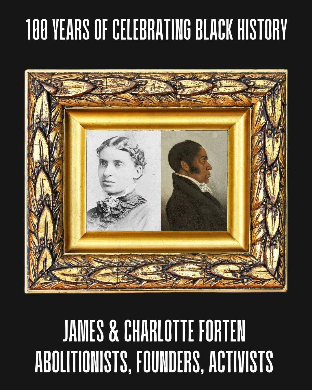 Thank you for sticking with us all month as we honor Black pioneers from this great city of Philadelphia. For our 4th and final installment, meet James and Charlotte Forten. Two trailblazing abolitionists native to the Philadelphia area. 

Link in ou