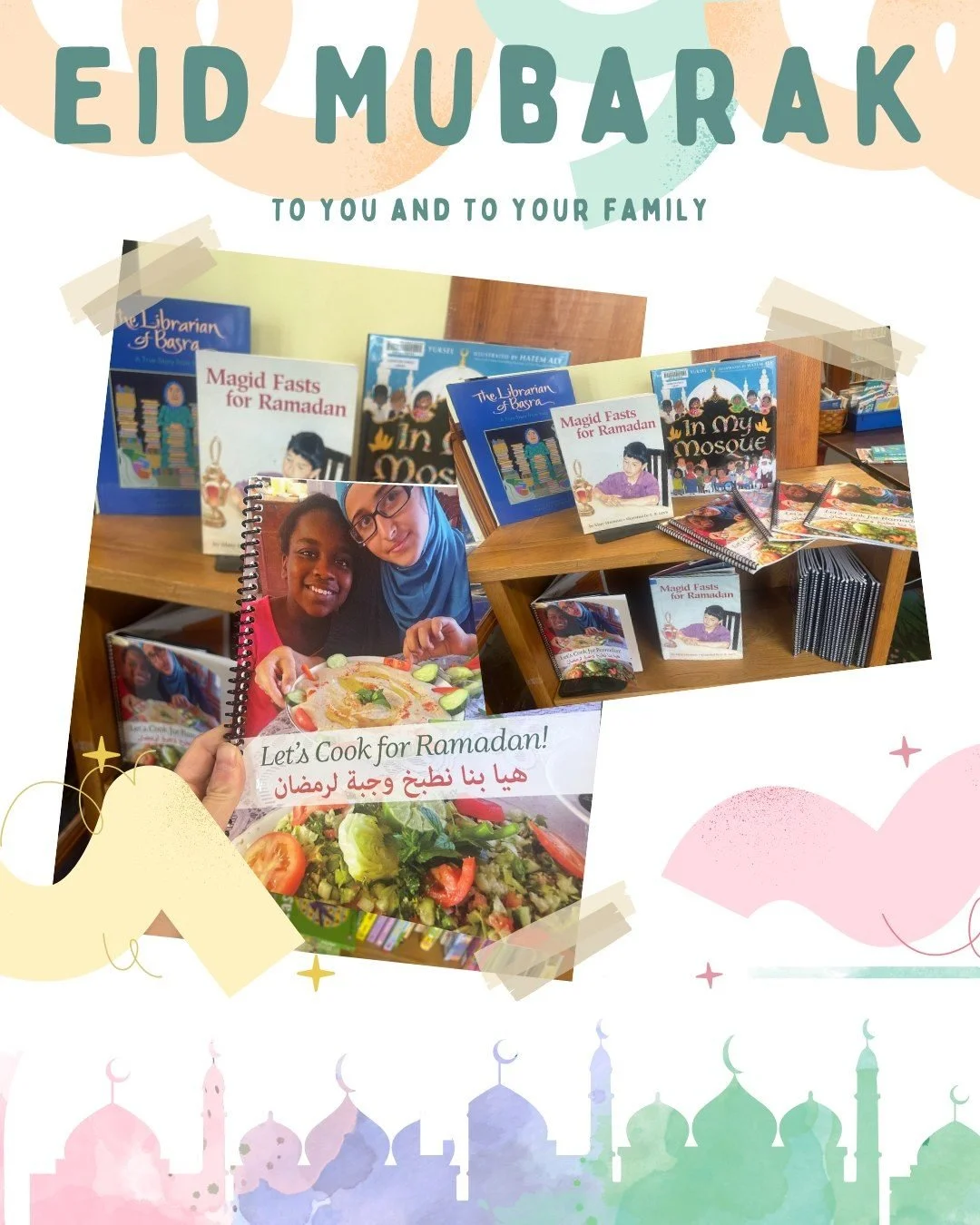 Celebrating Eid this weekend? Come pick up a Let&rsquo;s Cook for Ramadan book!

#treehousebooks #booksforall #plottwist #leagacybuilders #northphilly