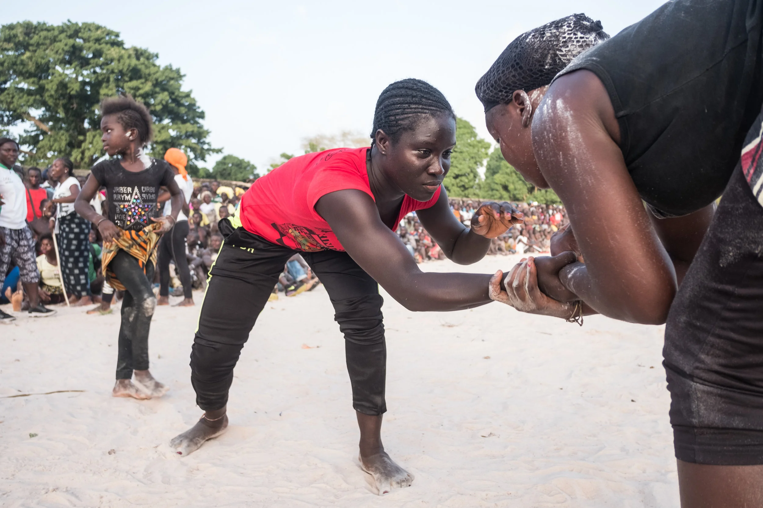 Mlomp, Senegal (September 29, 2017) - Binette Diatta, 23, is a member of the Senegal Women’s National Wrestling Team. She was recruited after her family, including women’s national coach Eveline Diatta, saw how good she was at traditional wrestling. At first she turned down offers to train and join the team, but eventually her aunt persuaded her to join. She says wrestling has given her a confidence she did not have before.