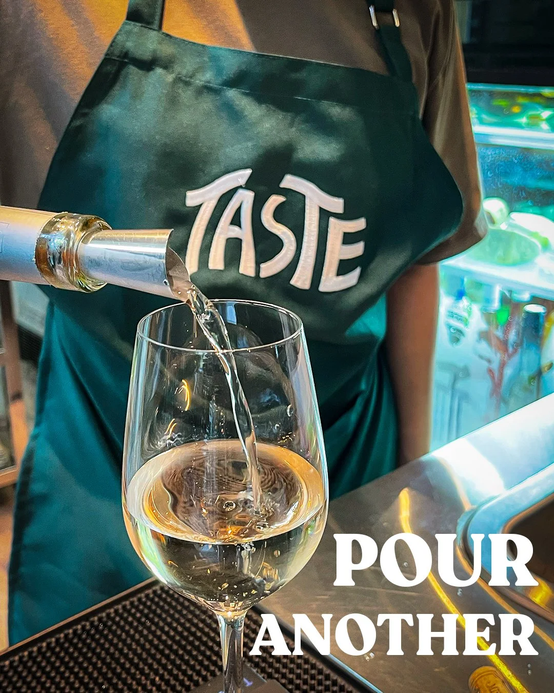 One glass becomes two. 
Two becomes a very good evening.
Over 10 wines by the glass, every night at TASTE.
Open from 5pm. 
Walk in or reserve your table, link in bio. 🍷