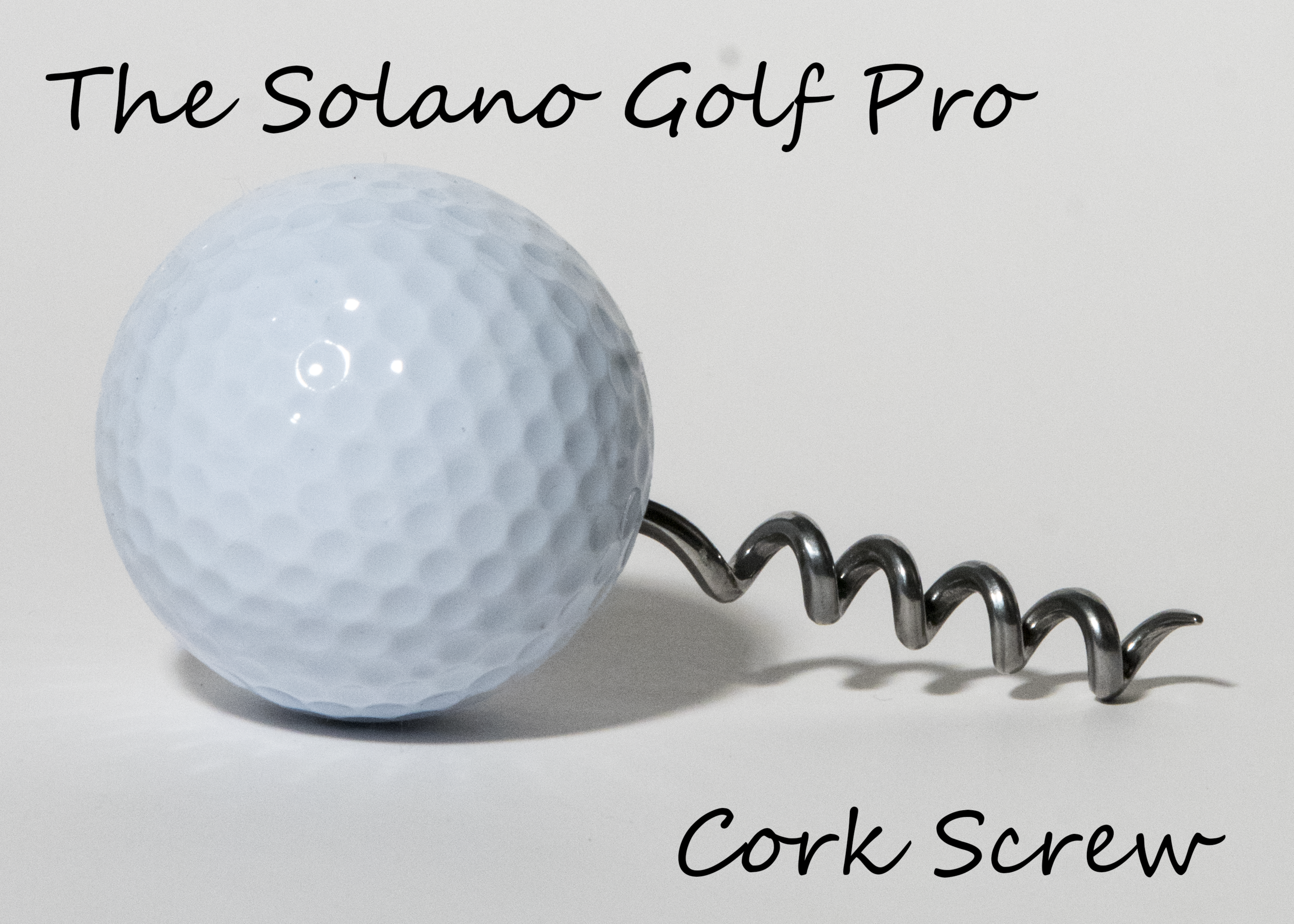 Solano Golf Pro Cork Screw - White