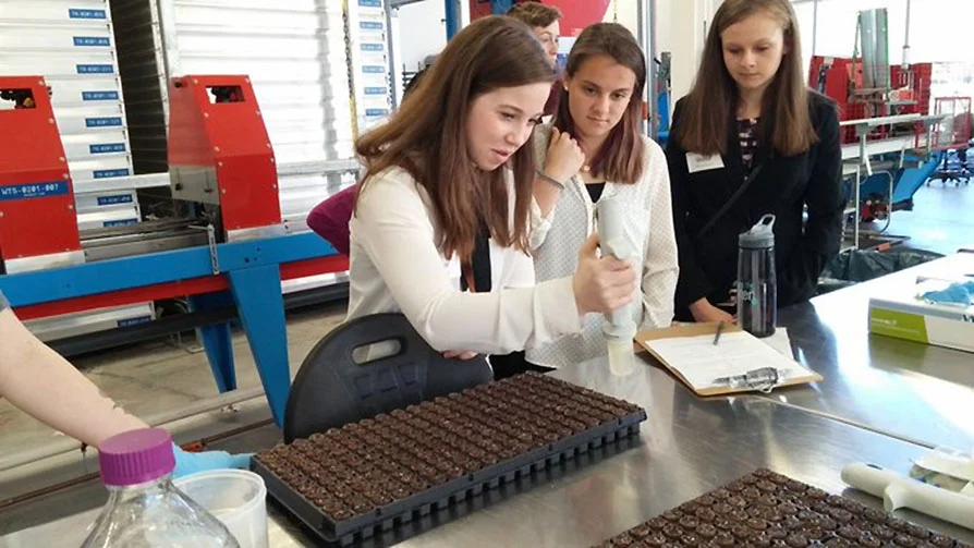 instructors at ravenscroft, carroll,hopewell academy, and cary academy have noticed an uptick in the number of female students registering for computer science classes since appointing female technology leaders. Photo courtesy of wake STEM Early college high school