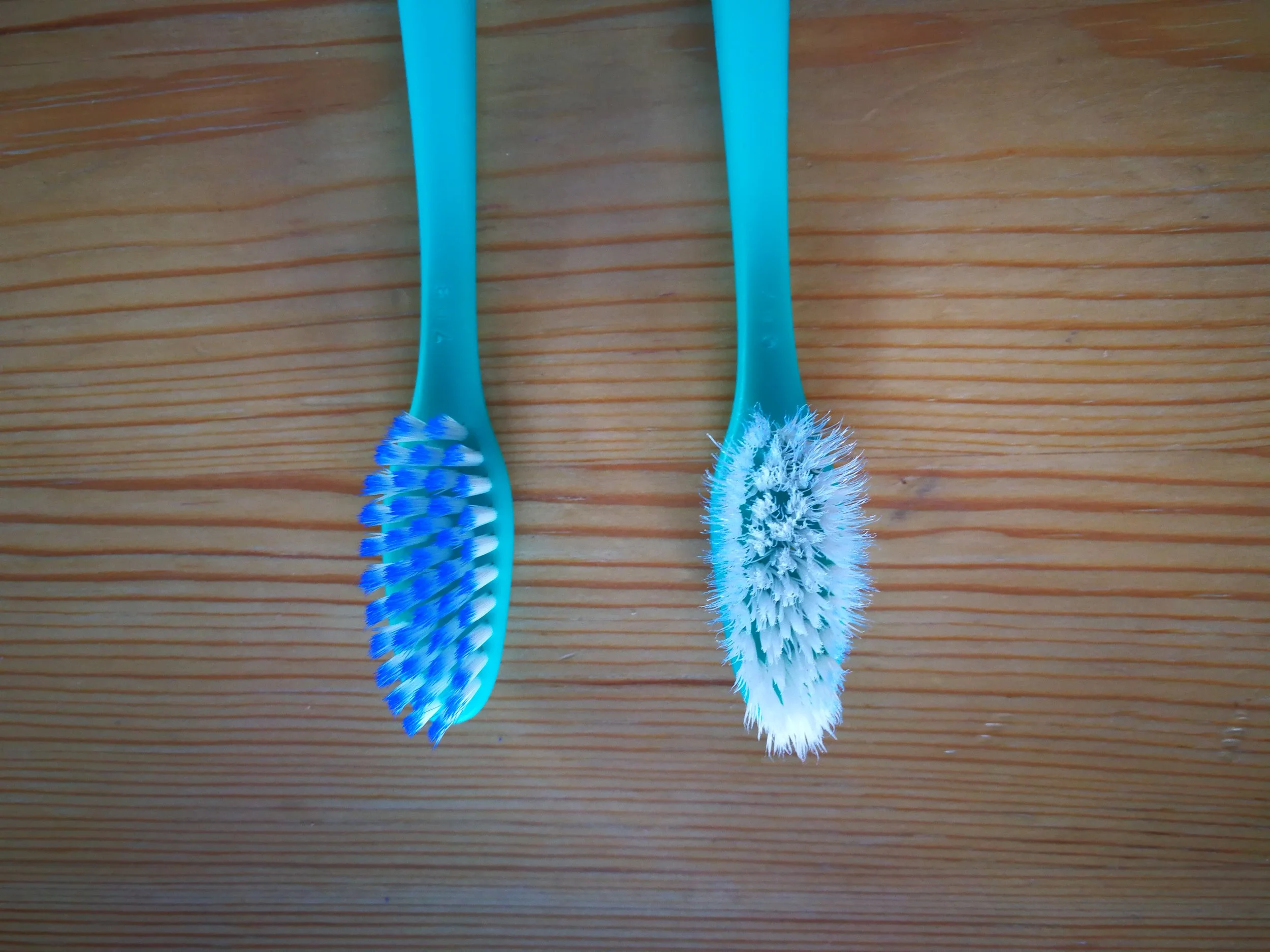Aaaah, new toothbrush