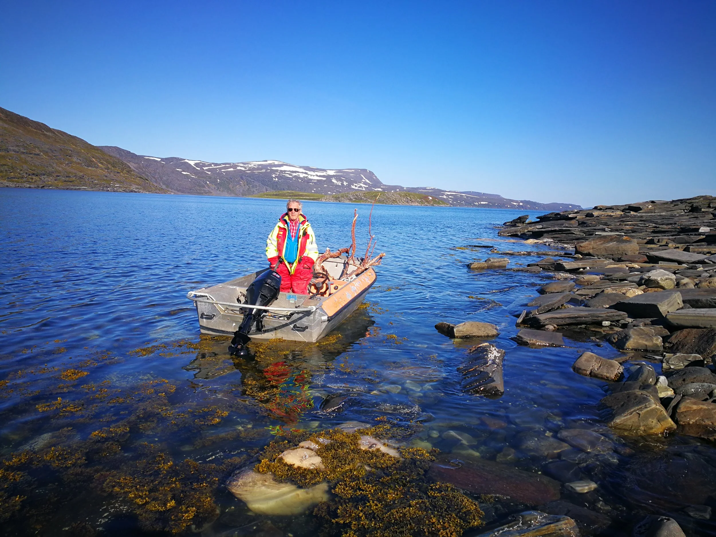 Random local guy who saw my tent and wanted to say hello Austerbotnen, Finnmark
