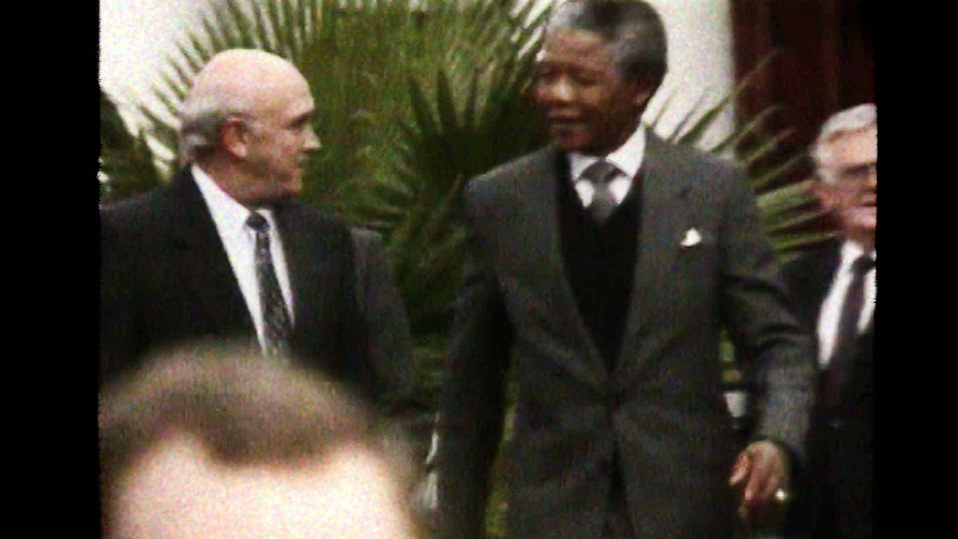 Mandela and de Klerk in 1993 after the Nobel Ceremony