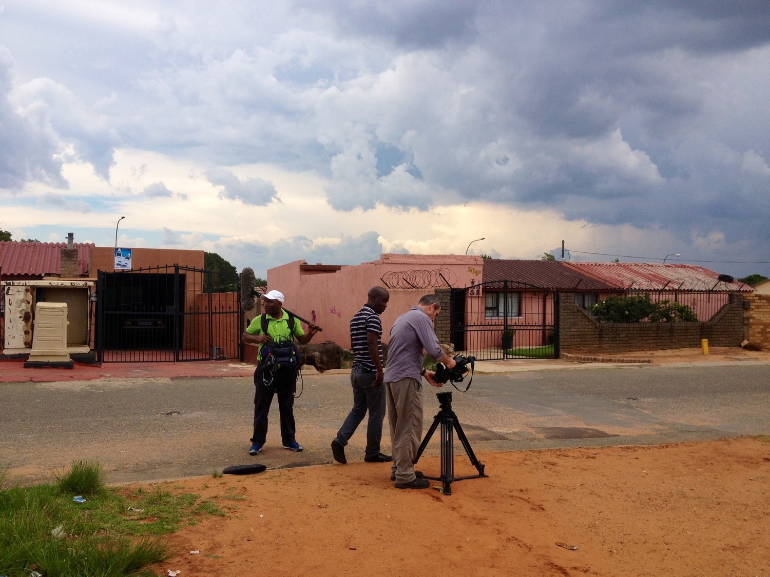 Crew filming in Soweto November 2012