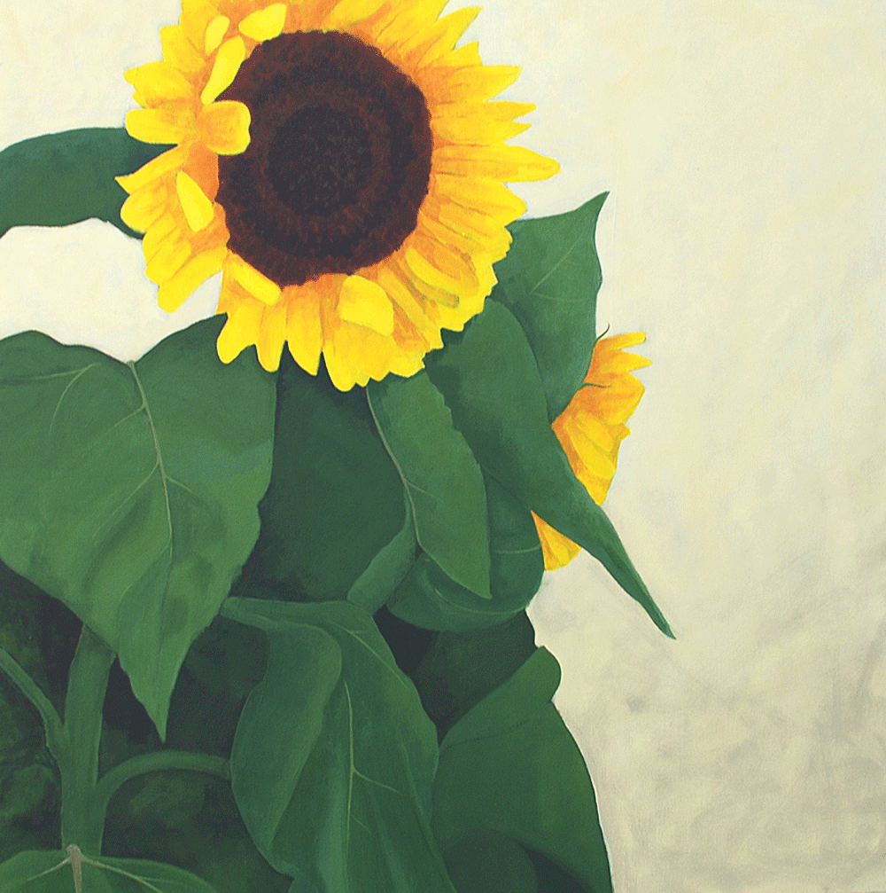  Sunflower Portrait Acrylic on canvas | 600 X 600mm 
