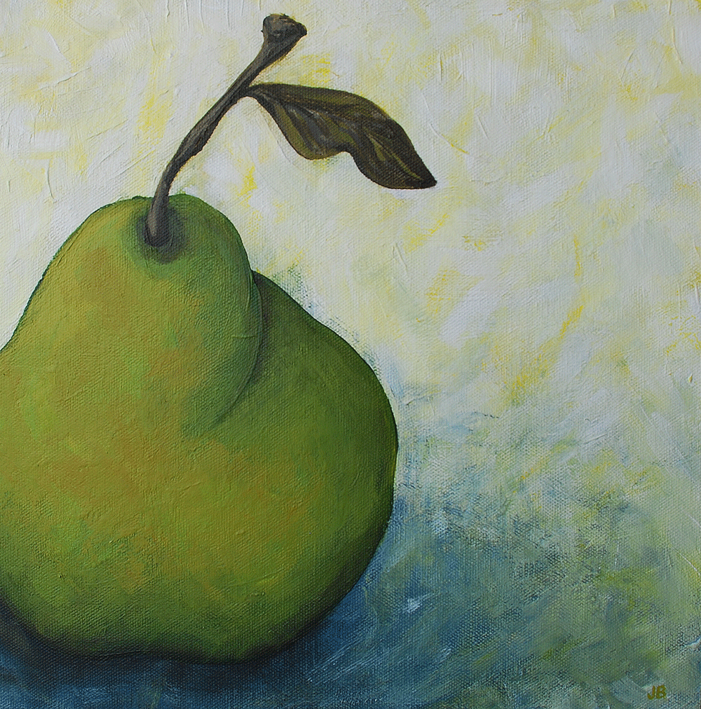  Small Pear Acrylic on canvas | 305 x 305mm 