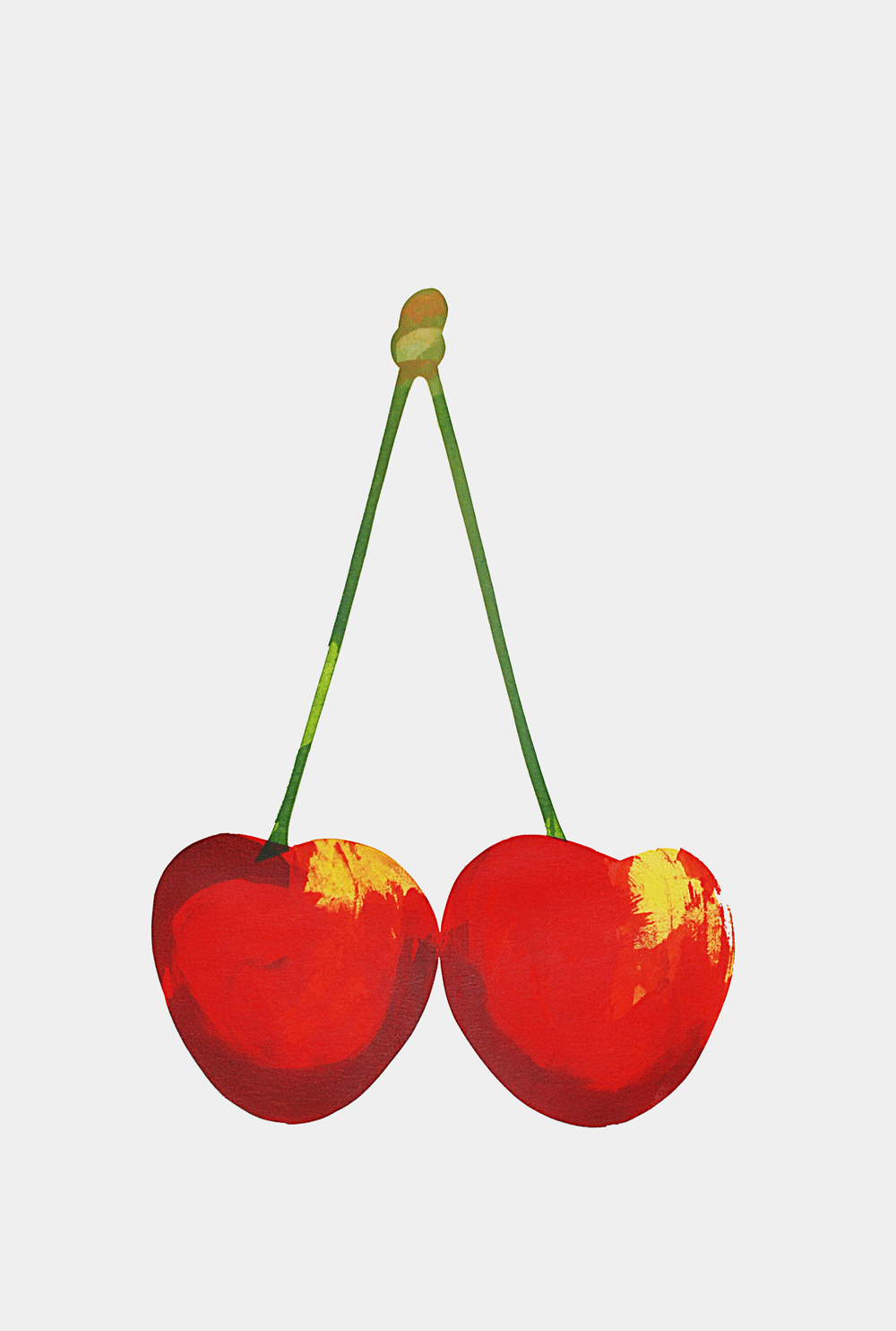  Cherry Red Monoprint | 500 x 705mm 