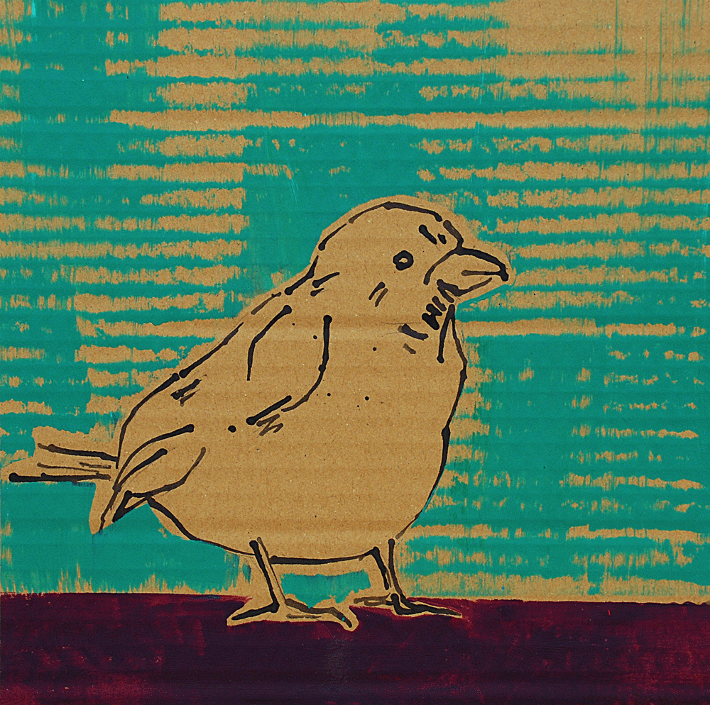 Putney Sparrow Acrylic on board | 220 x 220mm