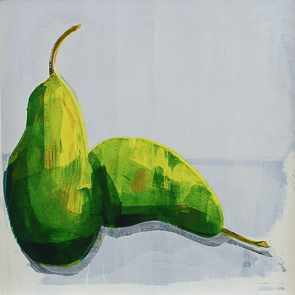  Two Pears Monoprint | 305 x 305mm 