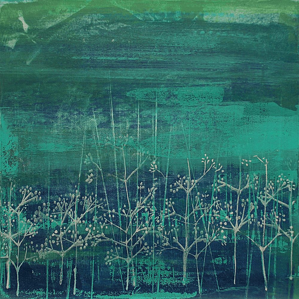 The Woods 2 Variable monoprint on board