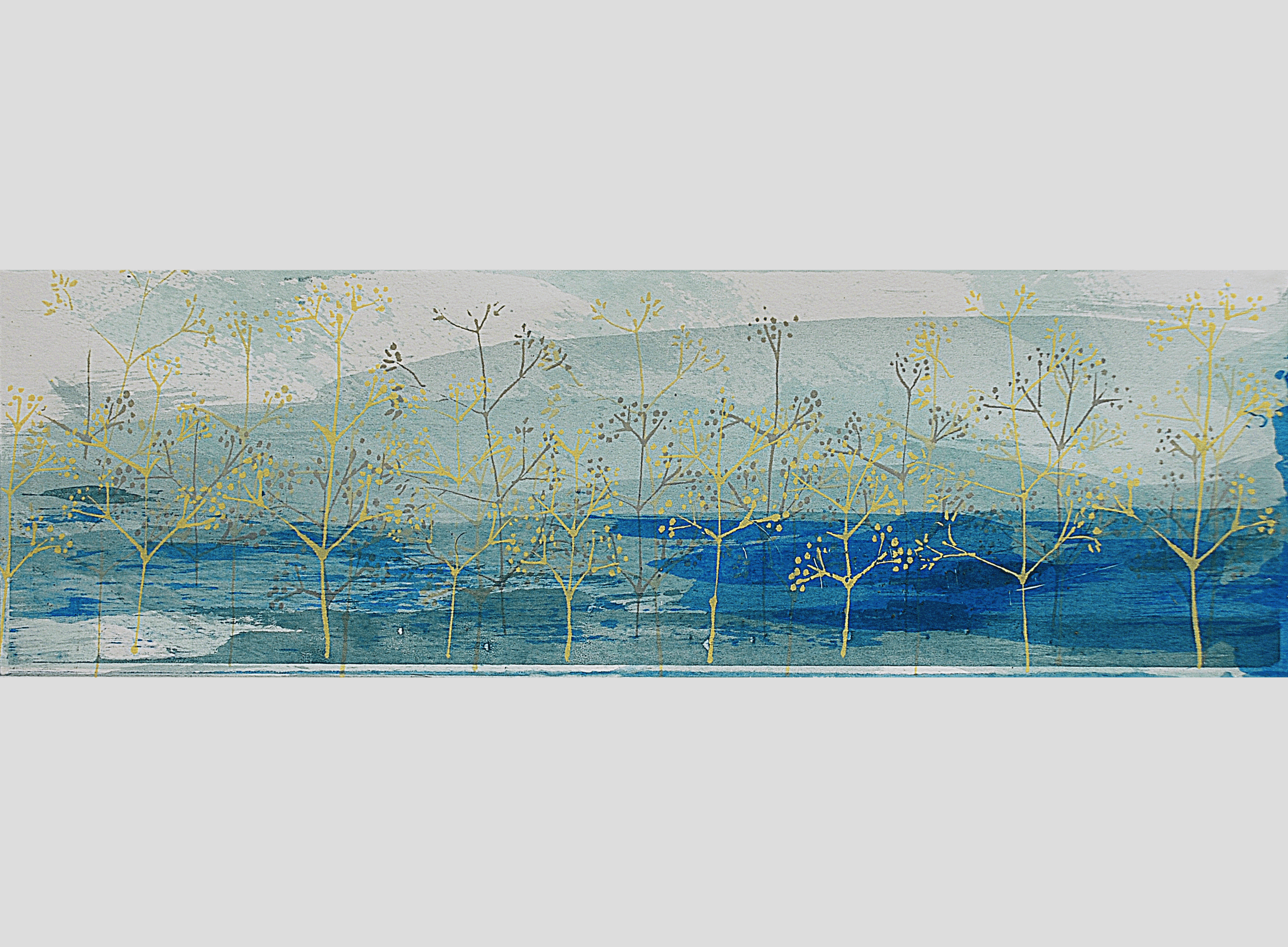 The Lake 1 Variable monoprint