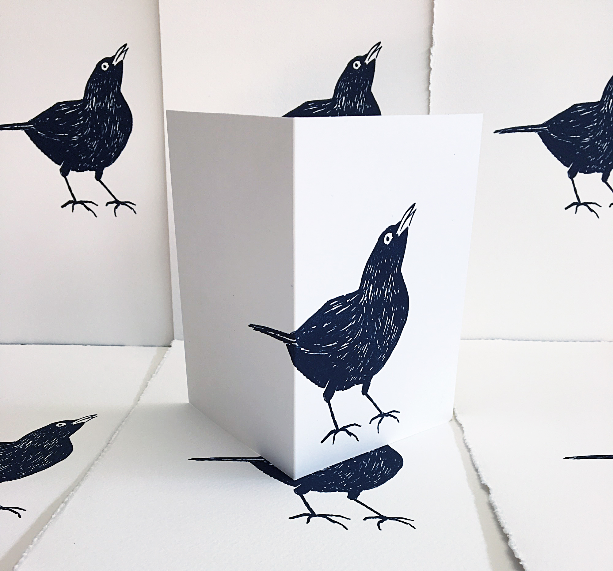 Jane Bain_Blackbird cards_silkscreen print.jpg