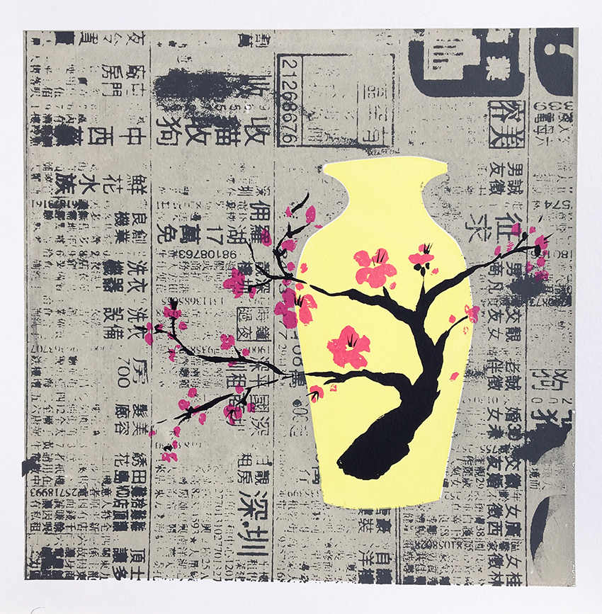  Blossom Vase Silkscreen print 