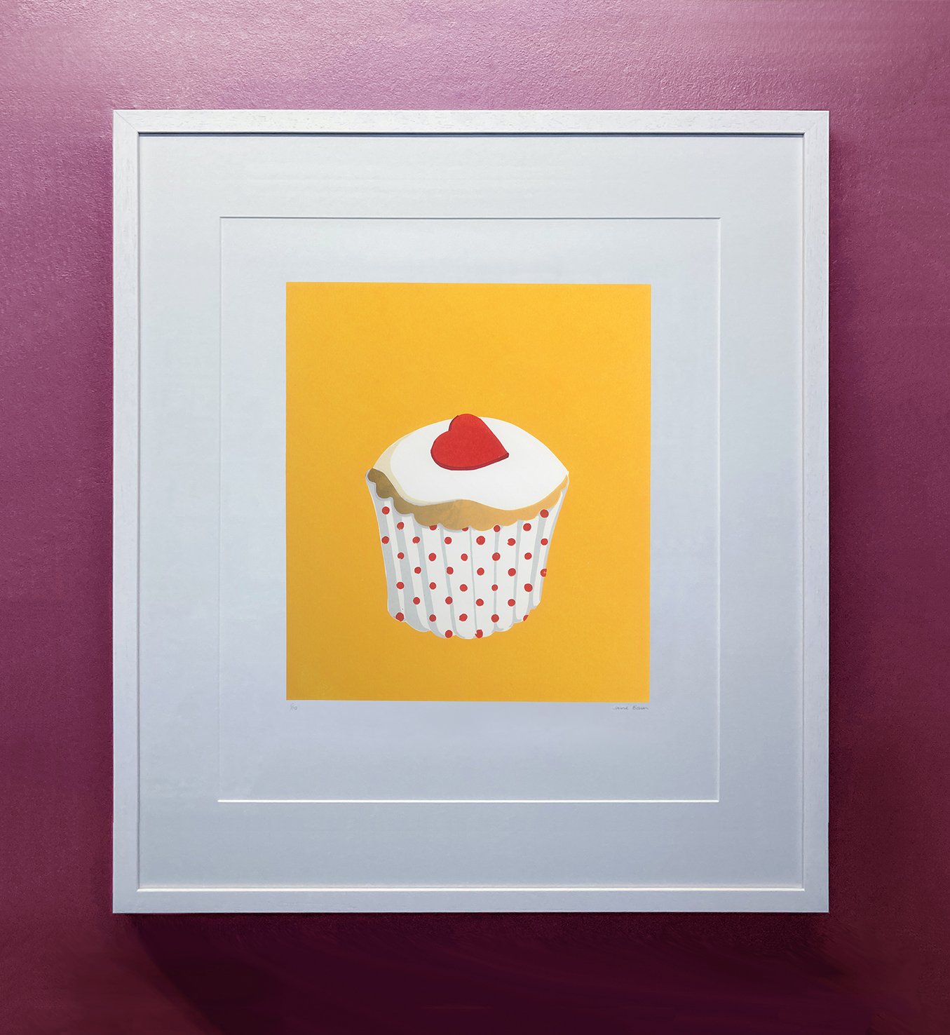   Cupcake  Silkscreen print Unframed paper size: 297 x 420mm 