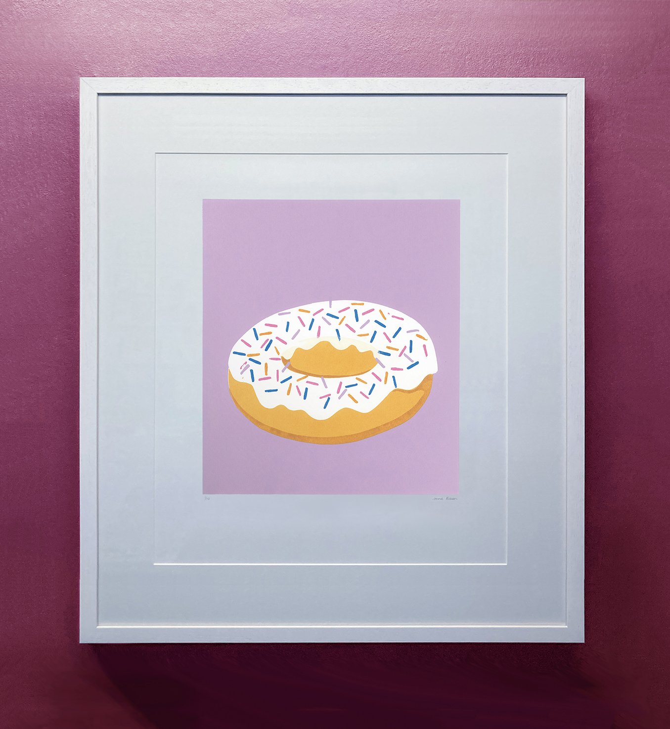   Doughnut with Sprinkles  Silkscreen print Unframed paper size: 297 x 420mm 