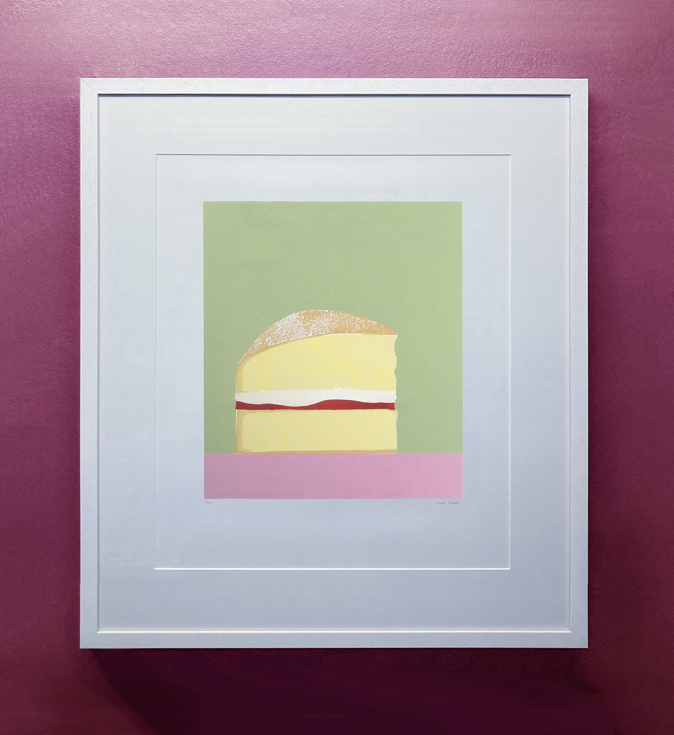   Victoria Sponge  Silkscreen print Unframed paper size: 297 x 420mm 