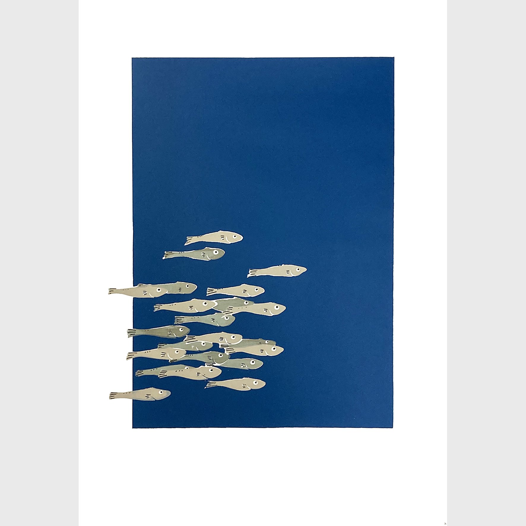   Minnows  Silkscreen print Unframed paper size: 420 x 594mm 