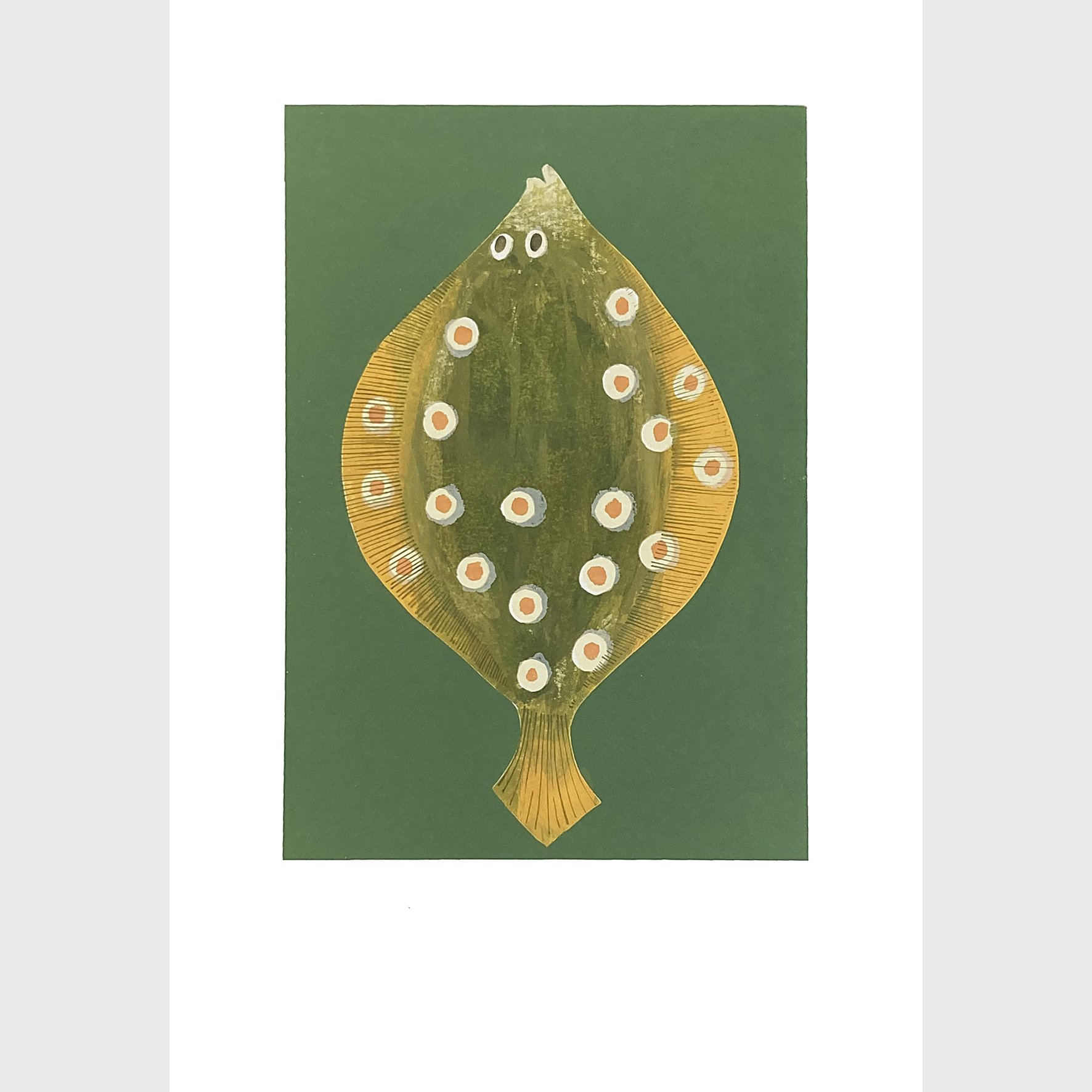   My Plaice  Silkscreen print Unframed paper size: 420 x 594mm 