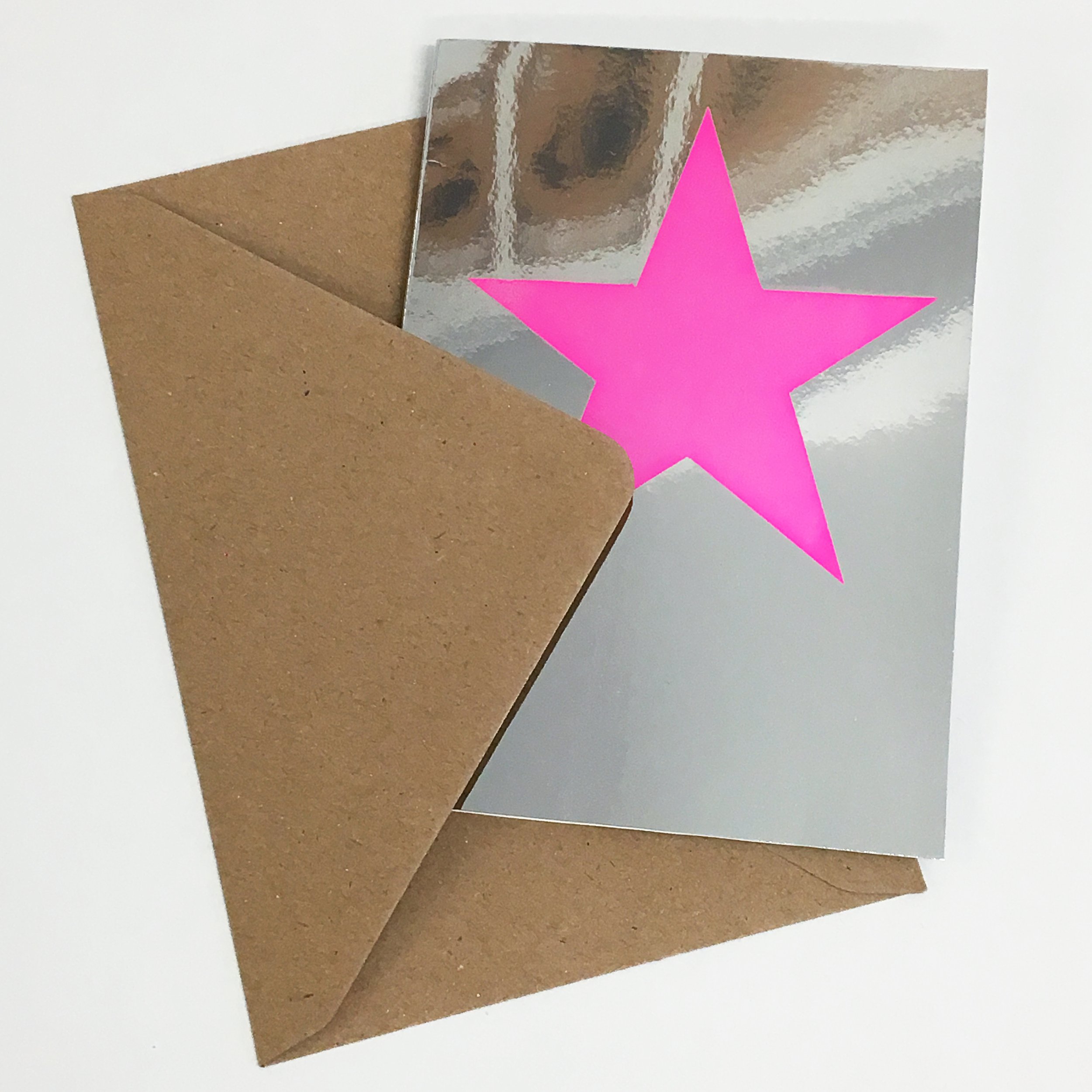 Jane Bain_Star card pink_silkscreen print.jpg