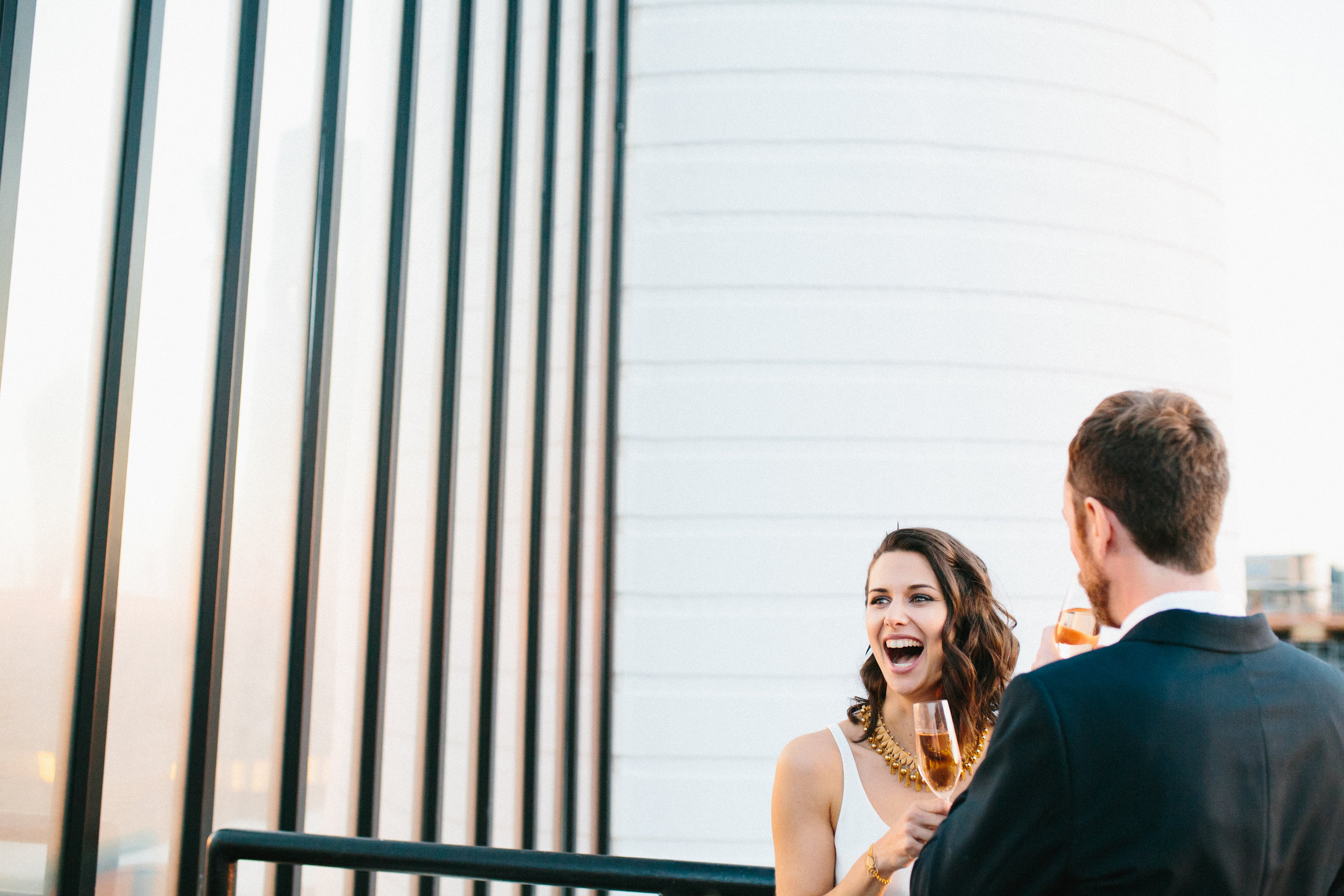 Claire + Bryan's Intimate Rooftop Wedding at The Durham | Durham, NC | wedding photographer | Merritt Chesson Photography