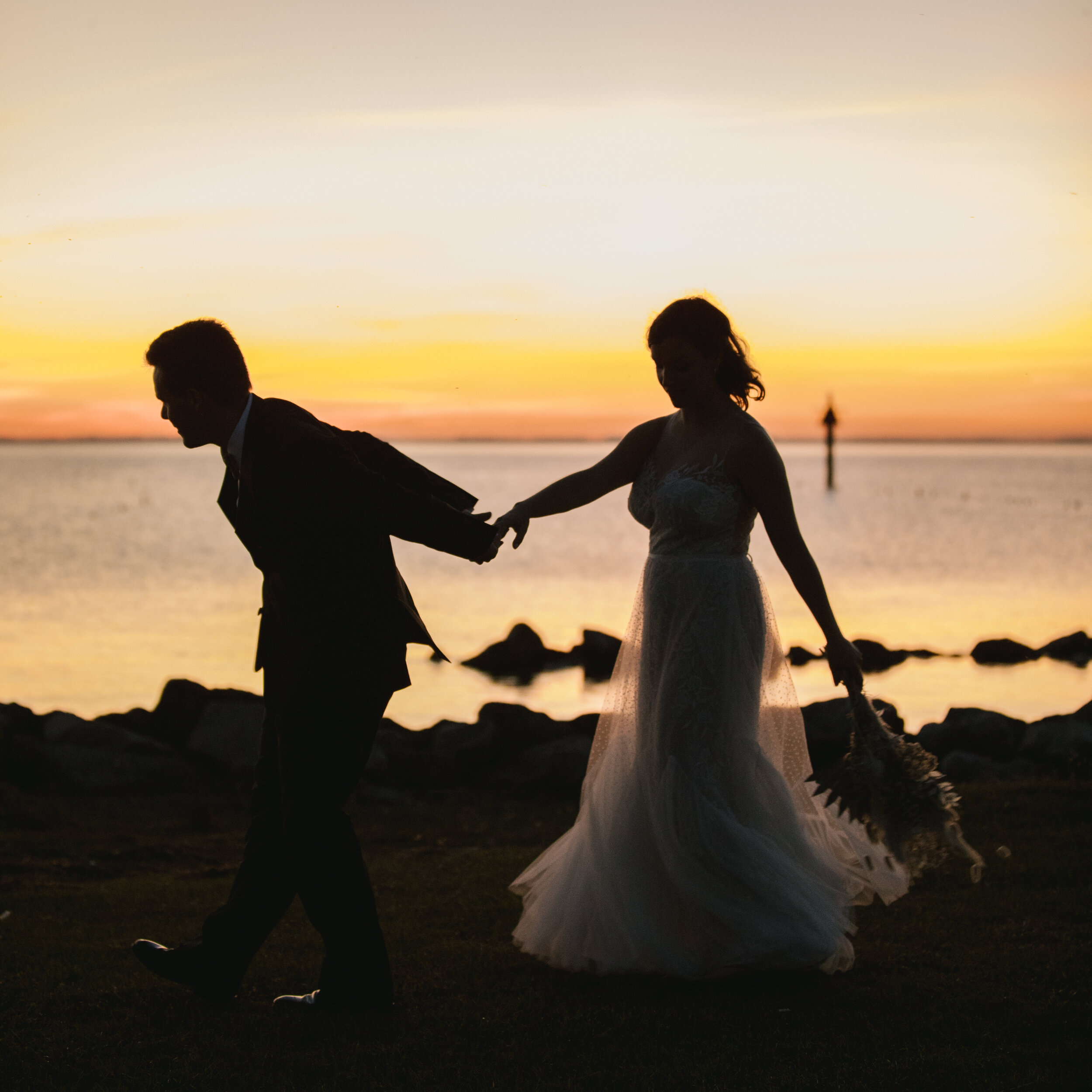 Rebekah + Robert's Fall Wedding in the Outer Banks | Blog | Merritt ...