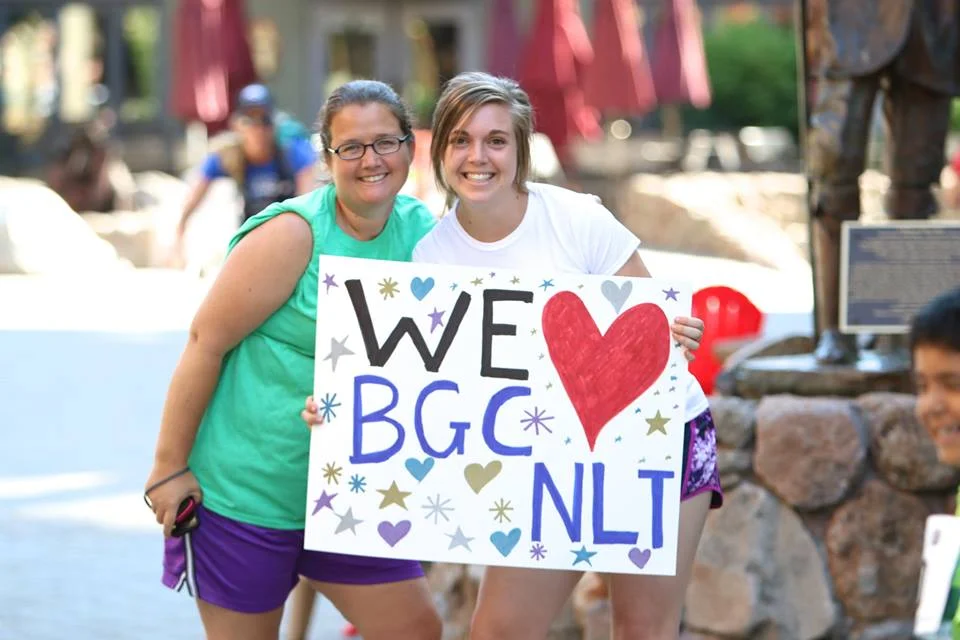 Fellow, Natalie Dyjak, cheering on the Boys and Girls Club of North Lake Tahoe