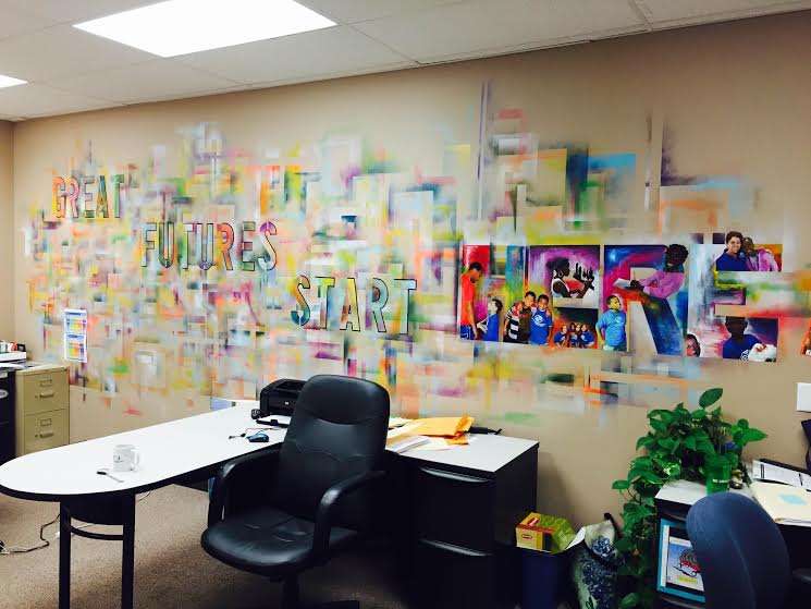 Mural located inside BGCCI office space created by former Club staff