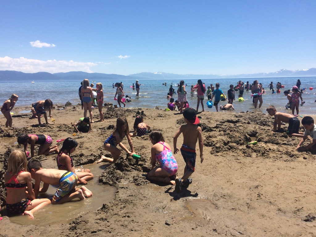 Weekly beach trips to Lake Tahoe's shores