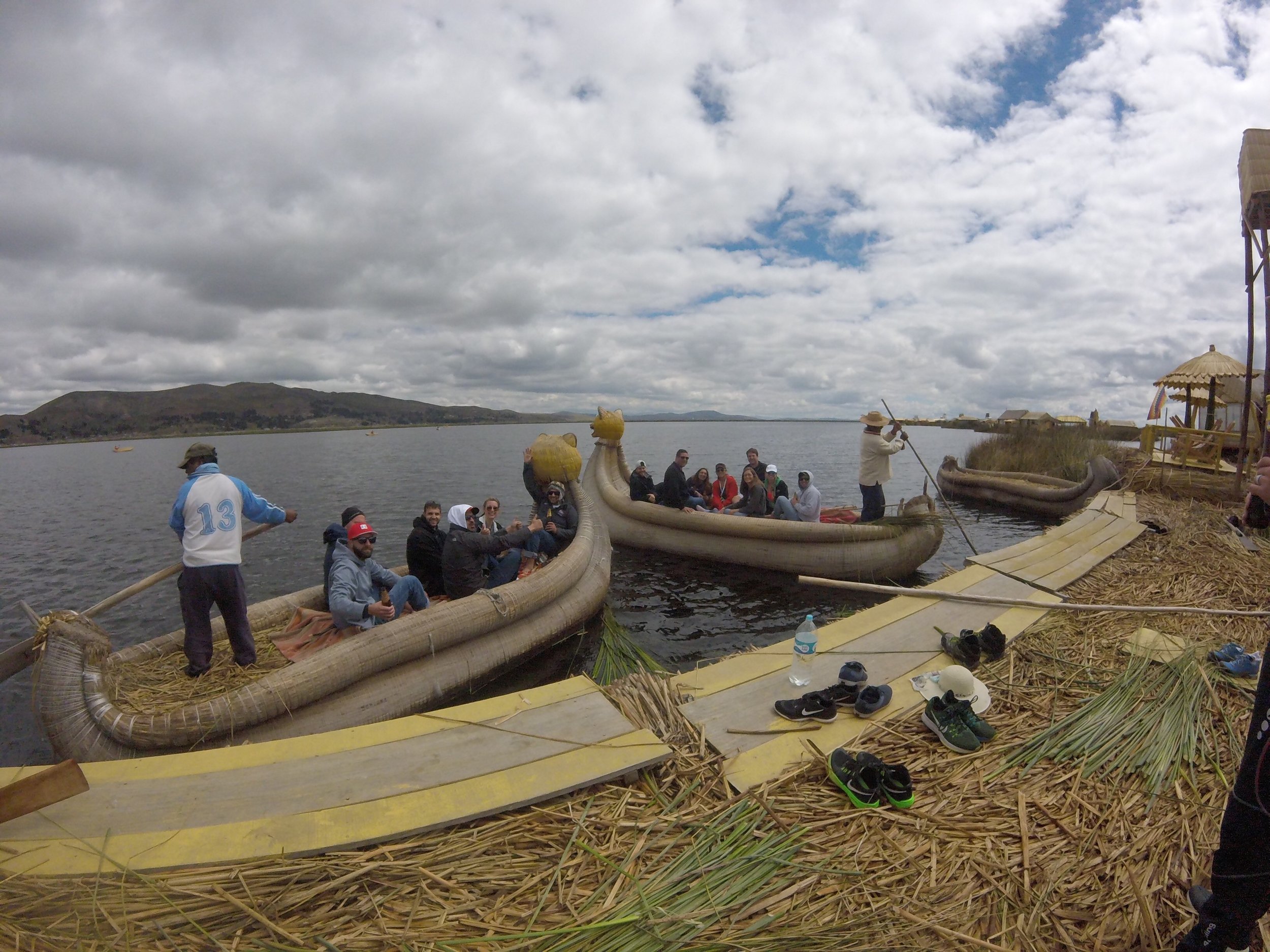 Bon voyage! We're off to explore Lake Titicaca.