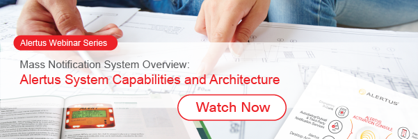 overview of the Alertus Emergency Mass Notification System, system architecture, and product solutions