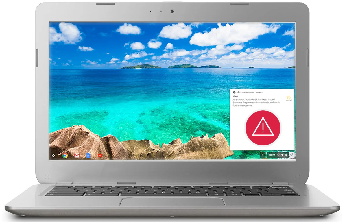 Alertus Chromebook Notification