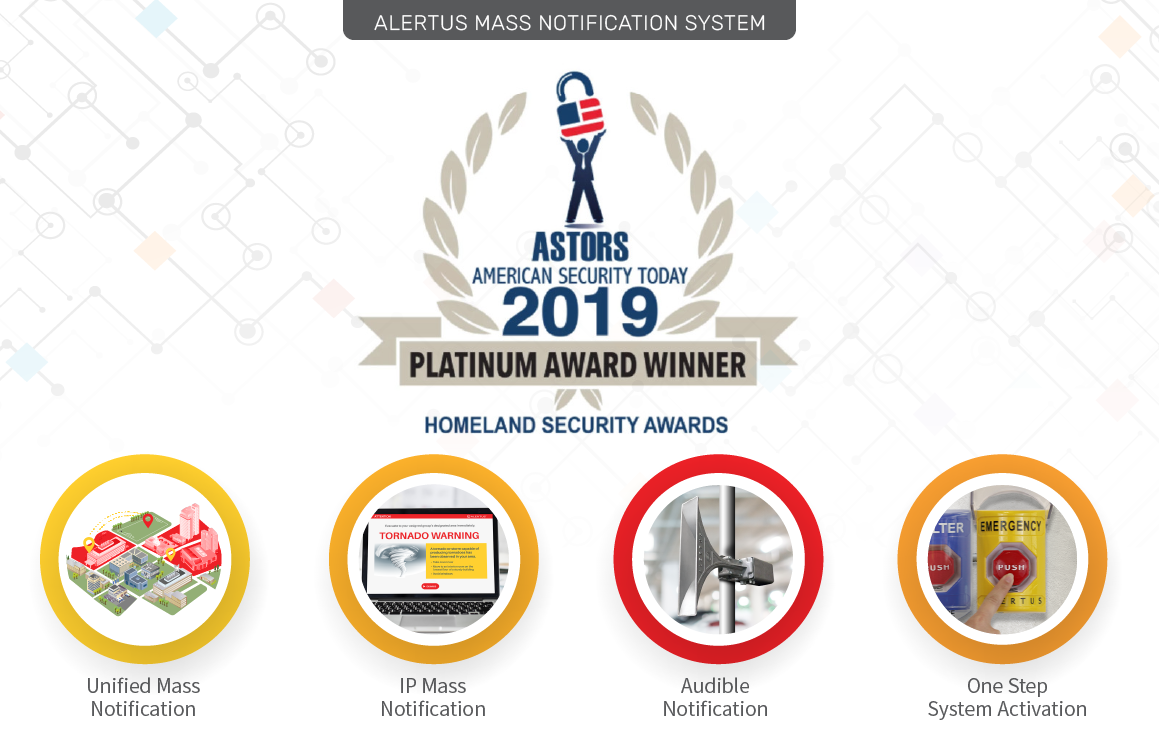 Alertus Technologies wins 2019 ASTORS Homeland Security Award for Mass Notification