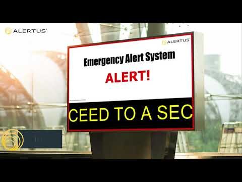 Alertus Digital Signage Override Activation