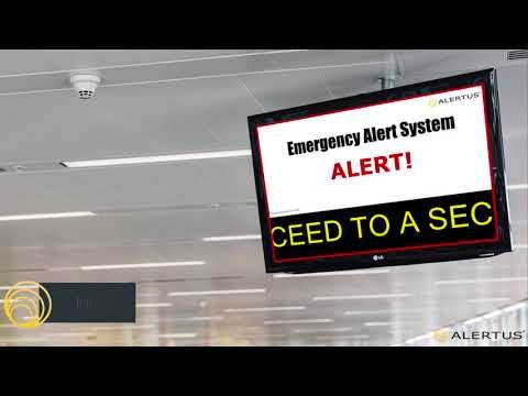 Alertus Cable TV Override Demonstration