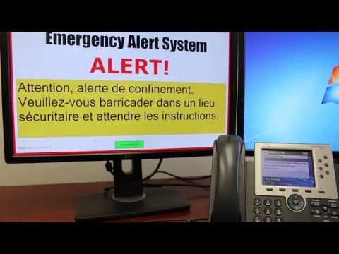 Alertus Desktop/Integrated Cisco VoIP Notification (French Version)