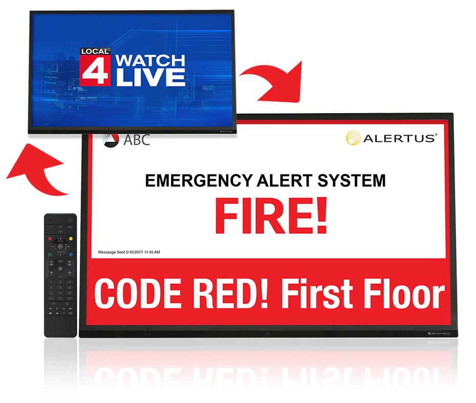 Digital Signage Override - Alertus Technologies