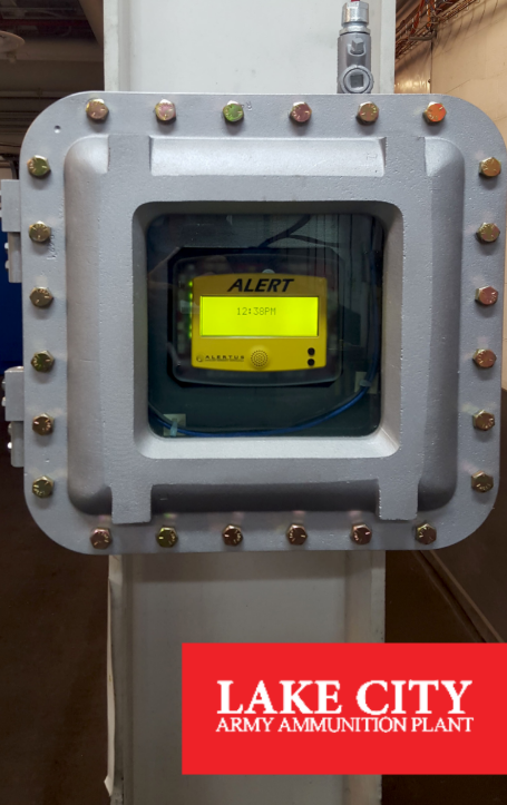 Alertus Alert Beacon within the Lake City Army Ammunition Plant