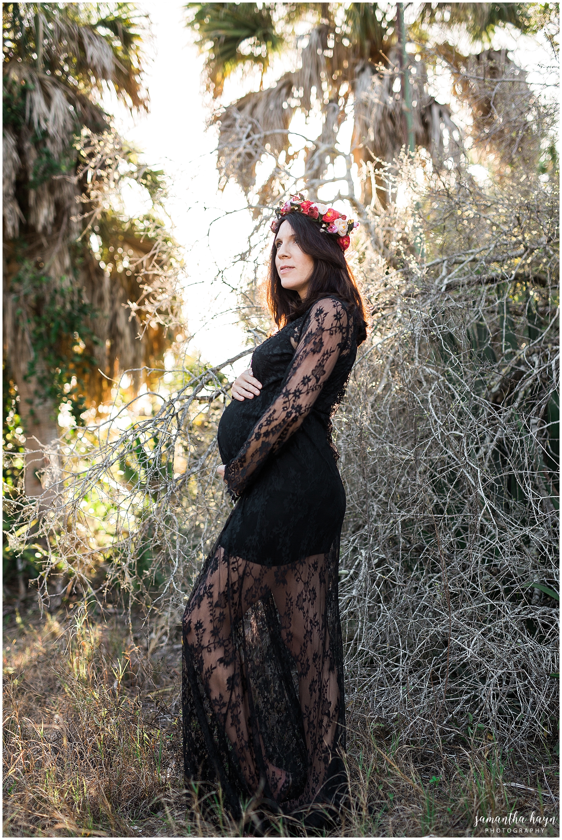boho maternity shoot, fort desoto park, st. pete fl