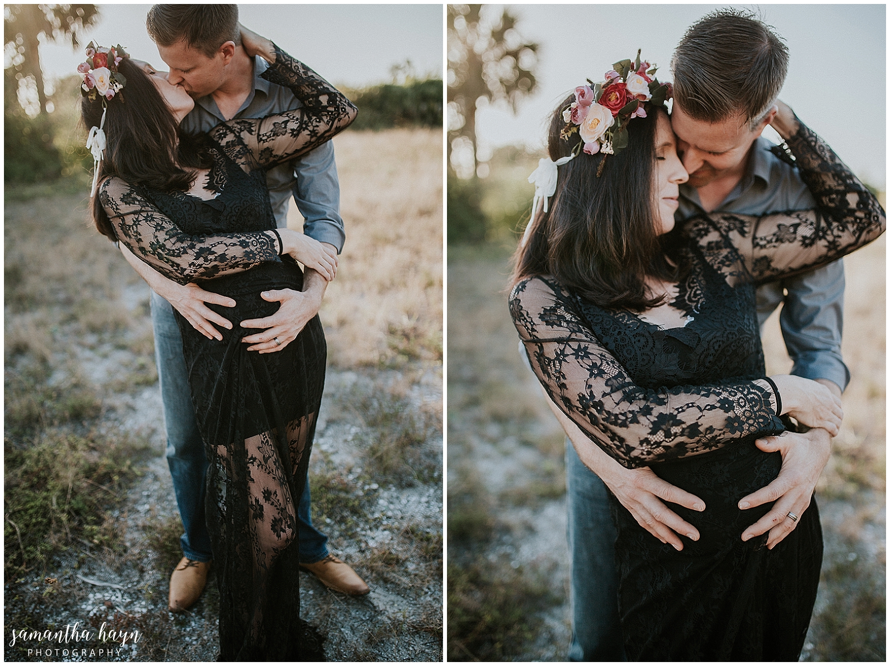 bohemian maternity session, fort desoto park, st pete fl