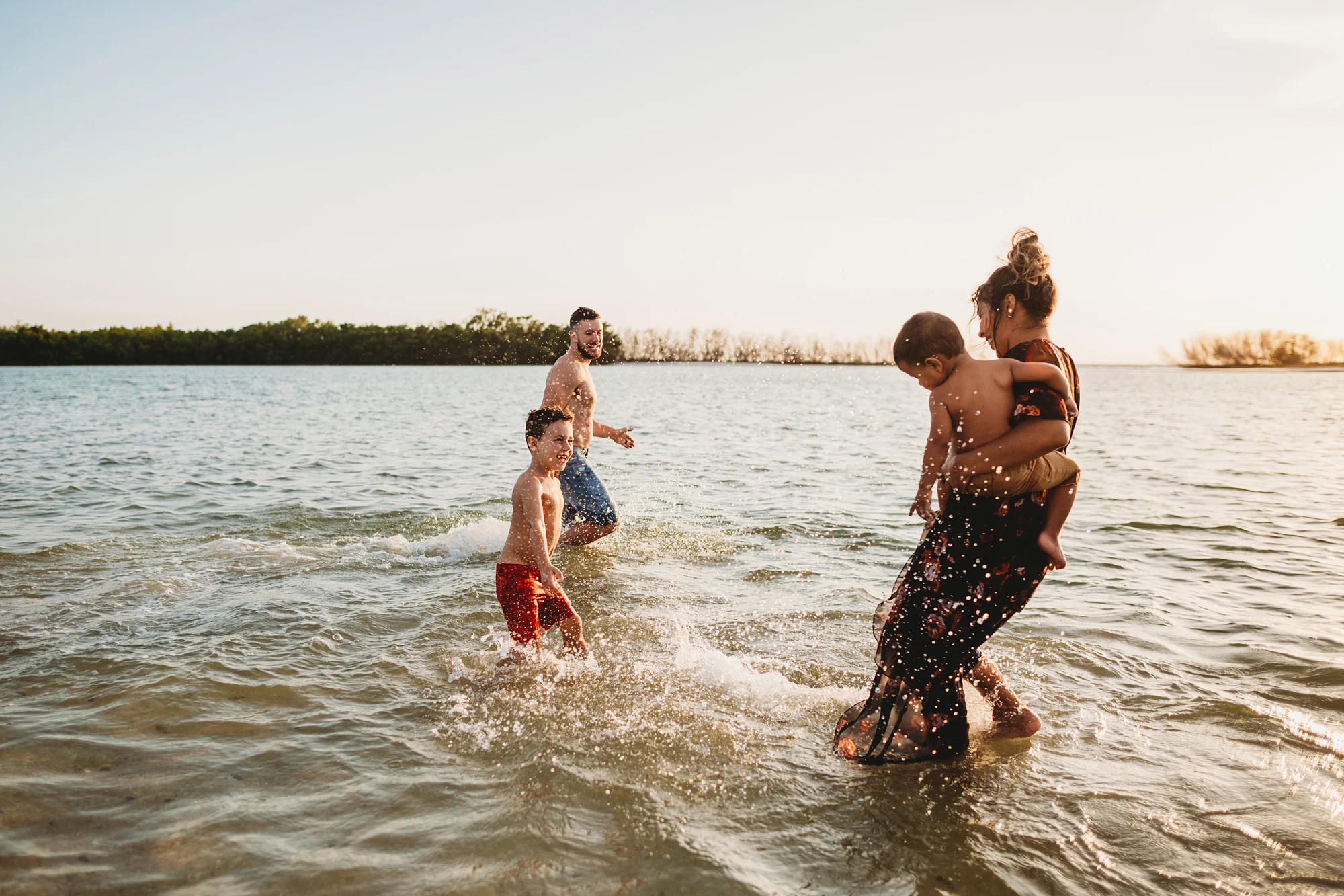 fun family beach photos, clearwater and st pete photographer